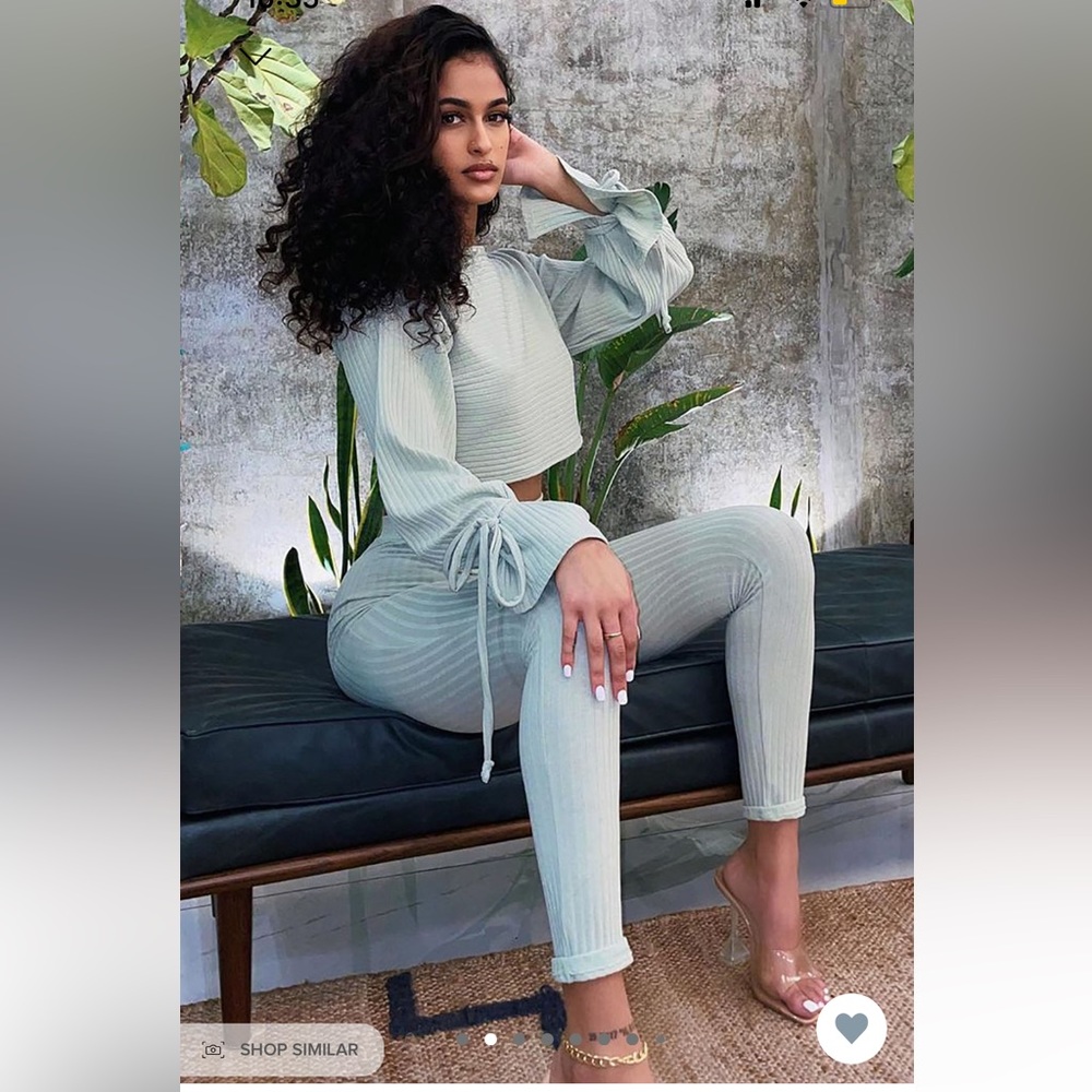 Sage rest up rib legging set - Picture 3 of 5